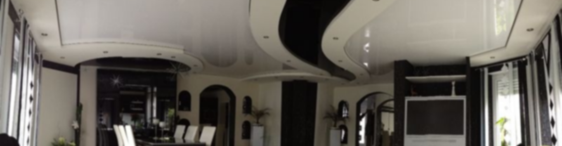 Moderne Spanndecke mit professioneller Montage - Fertigung und Installation